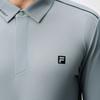 New FILA AthleticsGolf Collection Polo Shirt Men's Sea Stone Gray A11M445209FGY