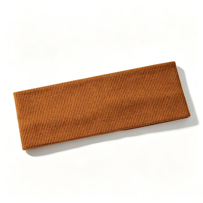 Wide-edged elastic hair band, women's face wash, makeup versatile headband, ribbed sports knitted headgear, headband.
