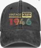 Washed old baseball cap cap