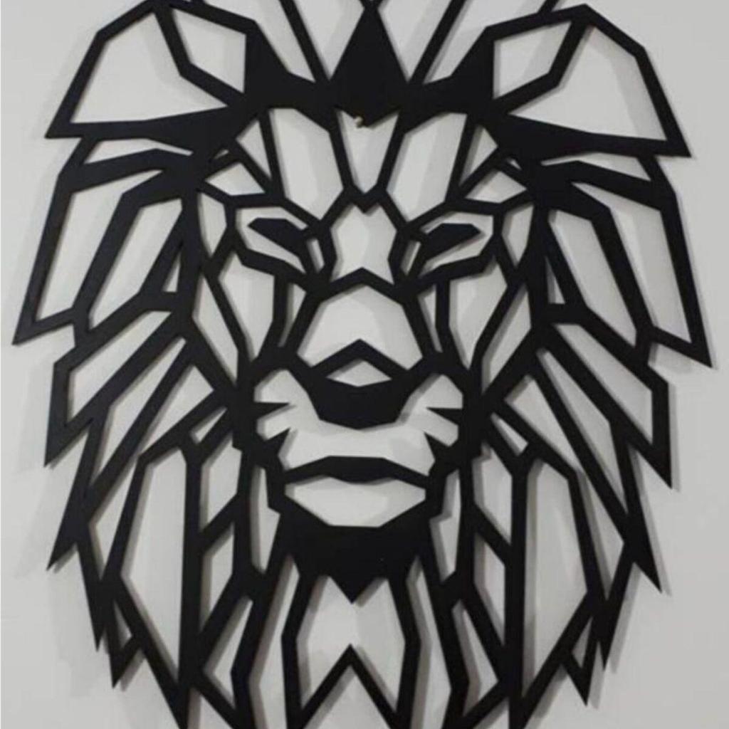 Creative Decorative Lion Head Wall Decor Leo Sign Ornament and Decoration Design for Home Room