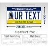 Personalized Pennsylvania State Tin Sign Decorative Plaque Waterproof for Car Home Garage Wall Decor