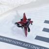 Dark Series Personality Trendy Cool Love Open Ring Irregular Inlaid Zircon Punk Retro High Sense Ring Woman