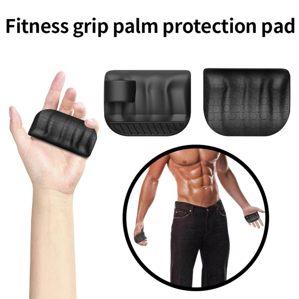 Anti-Slip Workout Grips Finger Trainer Ergonomic Rubber Hand Protector Gloves for Weight Lifting Pull-Ups Gym Training Exercise