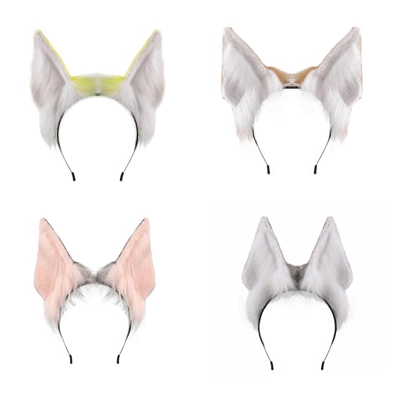 Cute Animal Ear Headband Soft Furry Cosplay Hair Accessory For Anime Conventions Theme Parties