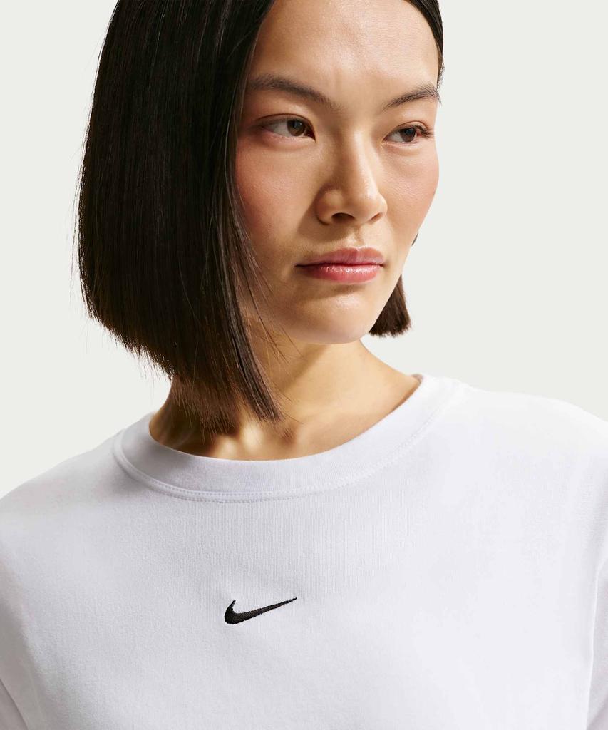 Nike Sportswear Oversized Short Sleeve T-Shirt (Plus Size) W - White:Black / Ih7602-100