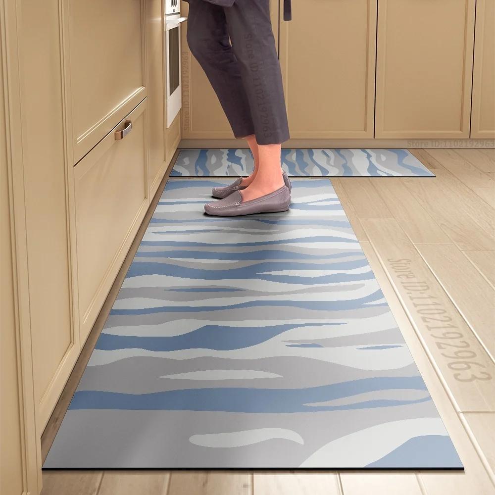 Kitchen Rug Durable Home Entrance Doormat High-end Kitchen Mats for Floor Waterproof House Hold Washable Non-slip Large Carpet