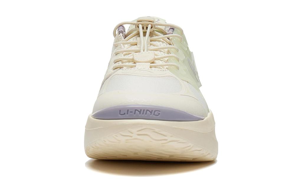 Li Ning YOUNG Xingji Synthetic Leather Comfortable Slip Resistant Low top Kids Lifestyle Shoes Light Yellow YKCT148-2
