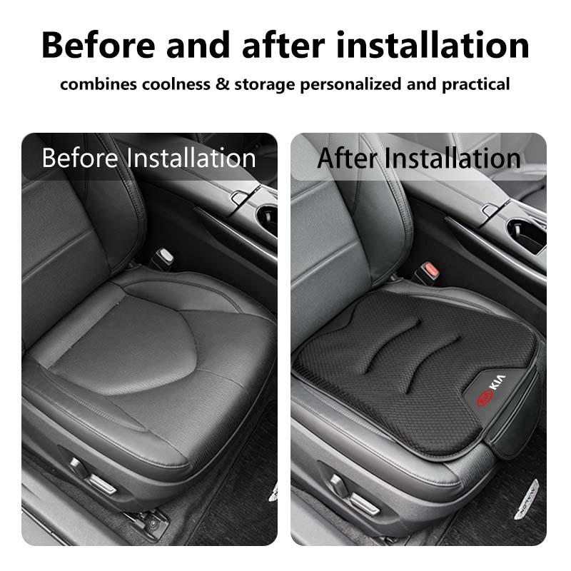 Car Universal Soft Seat Cover Ice Silk Cushion Anti Slip Storage Auto Seat Protect For KIA Cerato Soul Venga Forte Spectra