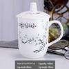 UOZO Jingdezhen Ceramic Water Cup with Lid