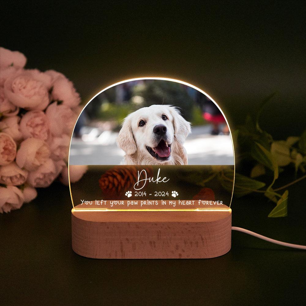 

Custom Dog Photo Memorial Plaque Personalized Pet Loss Gift Unique Keepsake With Custom Photo Dog Memorial Tribute For Cherished Add your design
