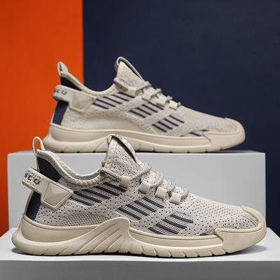 Men Breathable Flying Weave Running Sport Shoes Fashion Casual Mesh Sneakers Outdoor Lightweight Trainers Shoes