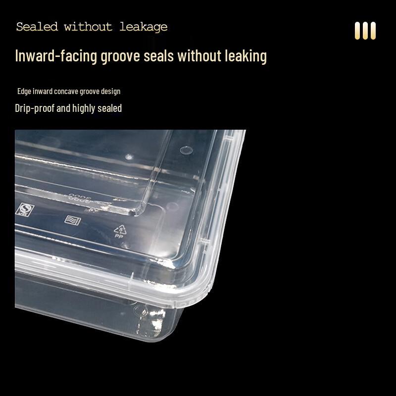 Disposable 4-Compartment Takeaway Food Box (700ml)