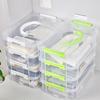 4-Layer Transparent Storage Box Large Capacity Home Storage Box Plastic Container Rack Miscellaneous Box Convenient Supplies New