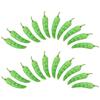 20Pcs Artificial Chili Peppers Realistic Simulation Fake Vegetable Decoration Photo Props Home Shop Display Foams Pepper