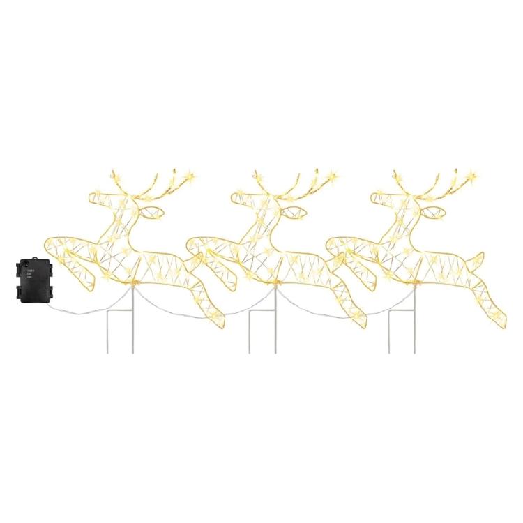 

2025 Reindeer Christmas Garden Illuminant Reindeer Happy New Years Decoration For Garden Standing 1