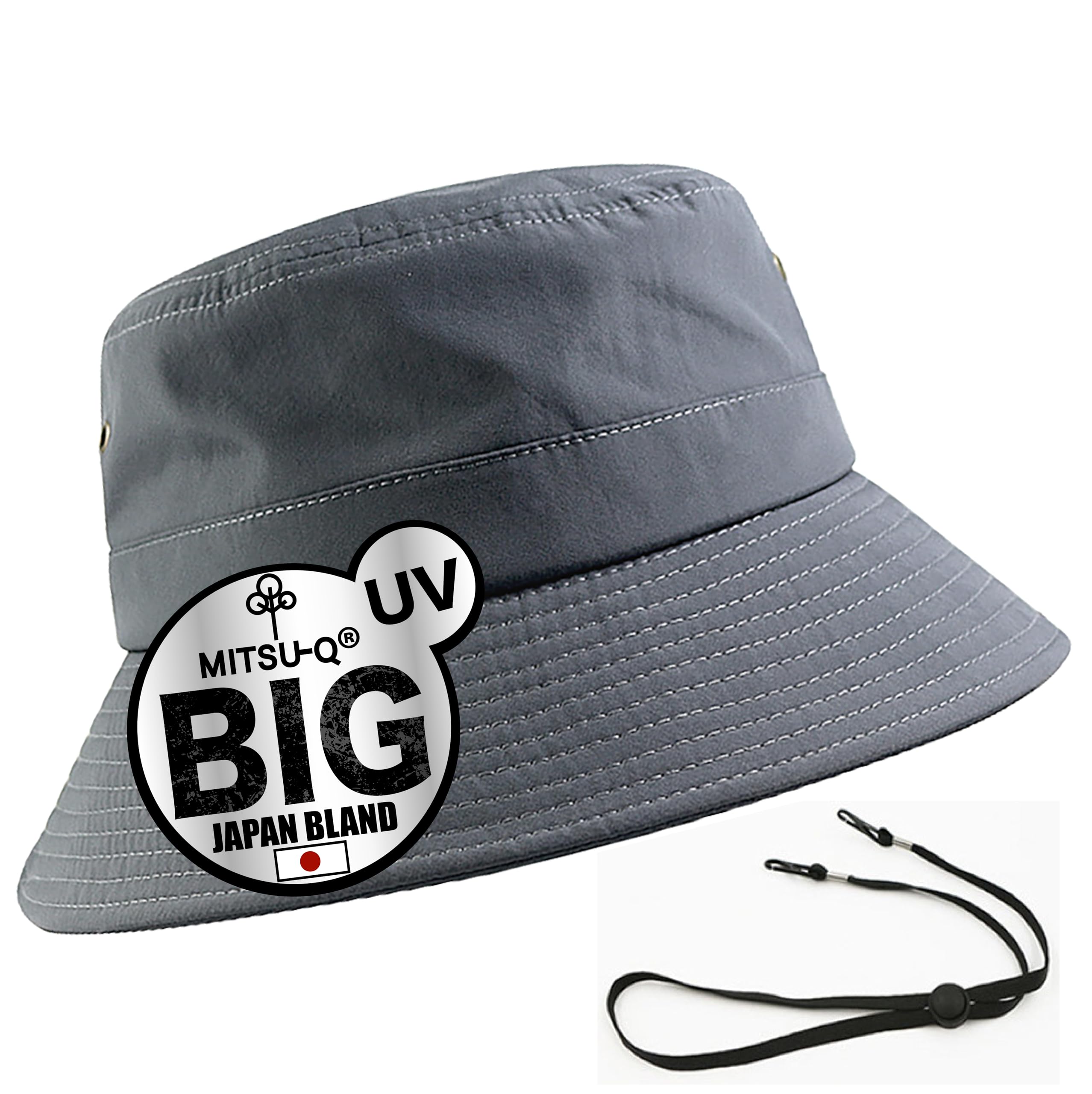 

Шляпа Сафари Большая Солнцезащитная Защита от УФ-лучей Сделано из Делает Лицо Меньше [MITSU-Q] Мужская Шляпа, Шляпа, Размер, Защита, [Консультант] Протестировано, серый