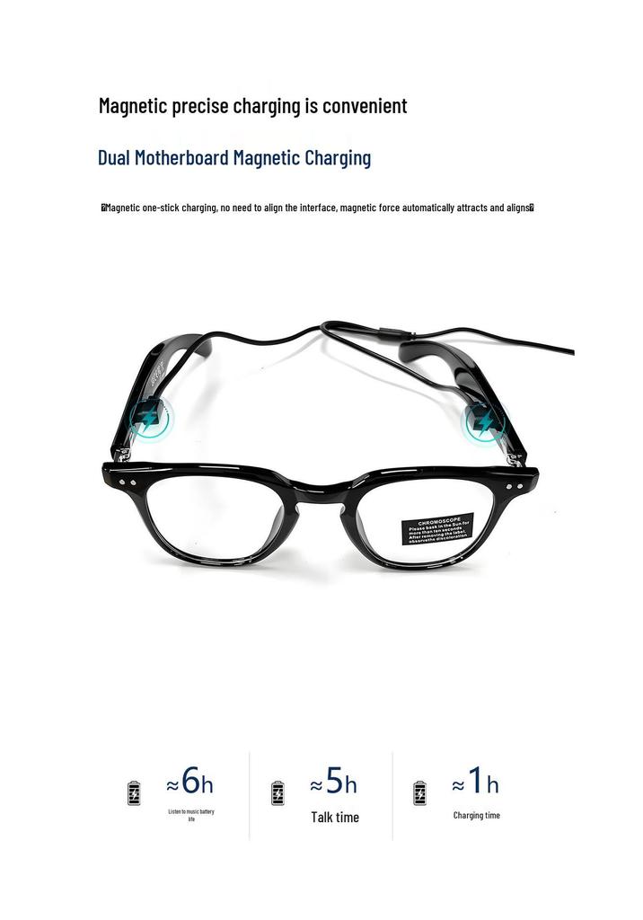 AI Bluetooth Smart Sunglasses with Music, Call, Voice Assistant, and Cross-Border Translation Features