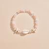 Bohemian Style Starfish Shell Mixed with Round Bead Women's Anklet