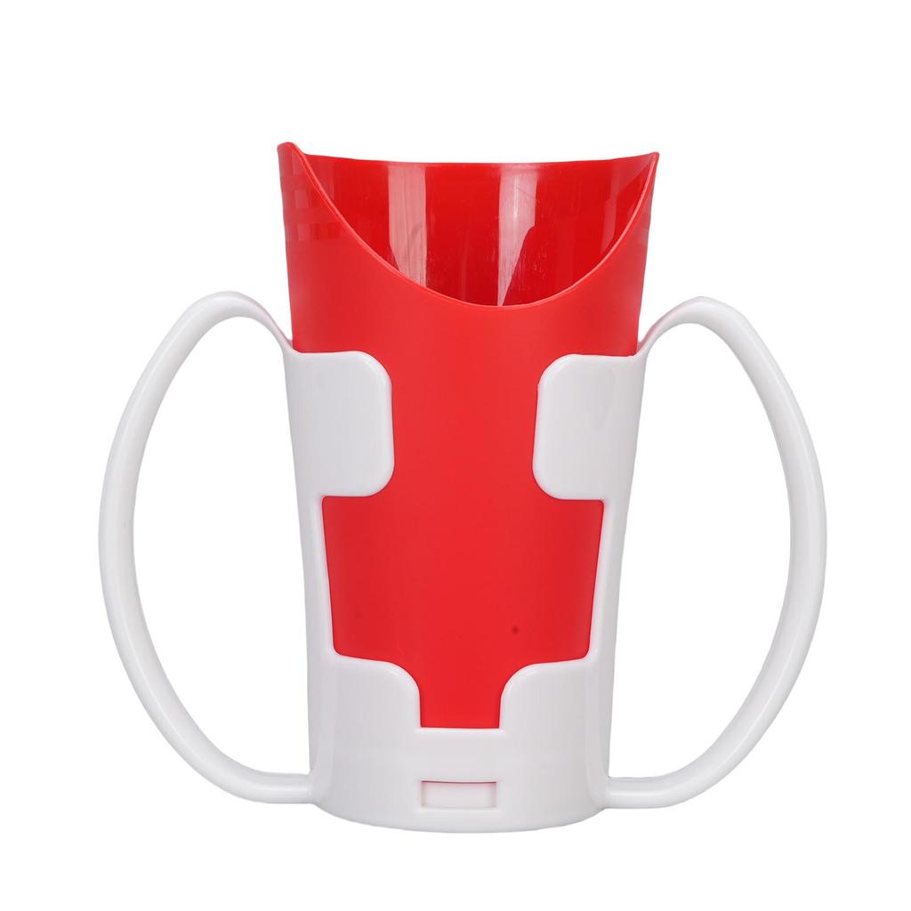 2 Pcs Nosey Cup U Shaped Spillproof Nose Cut Out Drinking Cup with Easy Grip Handles Holder