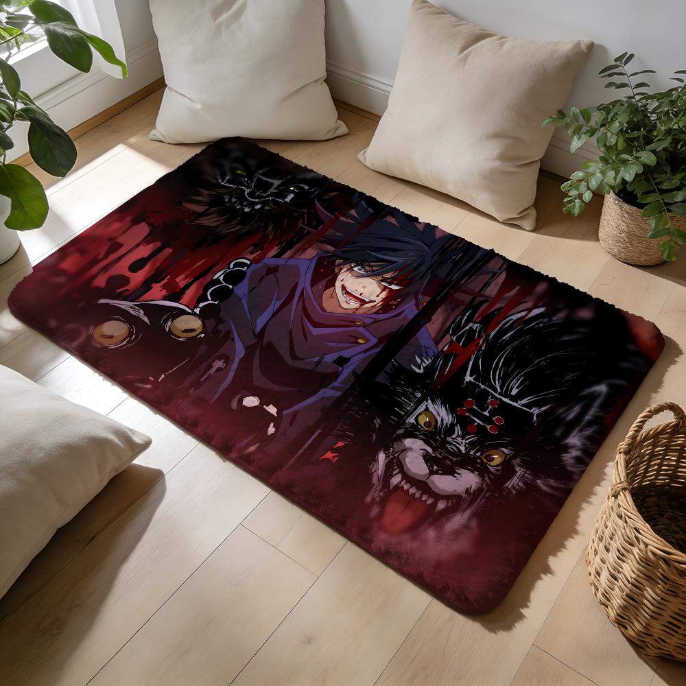 MMegumi Fushiguro Floor Mat Soft Flannel Absorbent Mat Non-Slip Rug Home Bedroom Bathroom
