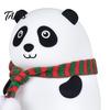 Creative Birthday Gift Silicone Panda LED Night Light, Rechargeable Cartoon Bedside Lamp with 7 Nursery Light Colors, Soft Color Changing Desk