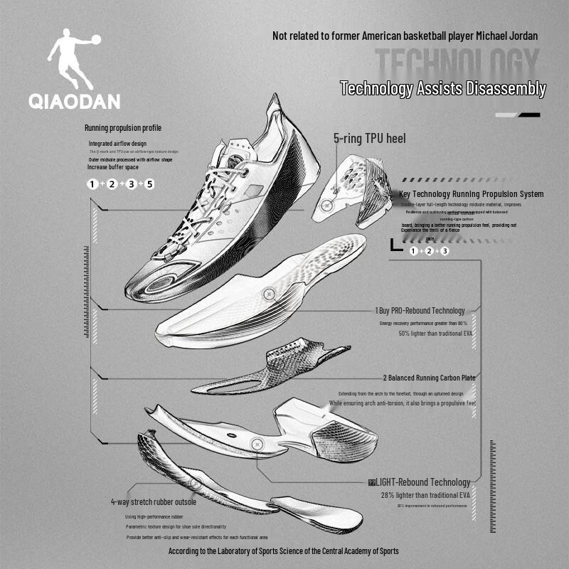 Qiaodan FERISE Men s Performance Basketball Shoes EU 40