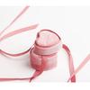 Cute Heart Shaped Jewelry Container Love Inspired Velvety Jewelry Box with Bowknot Rings Collection Case for Women