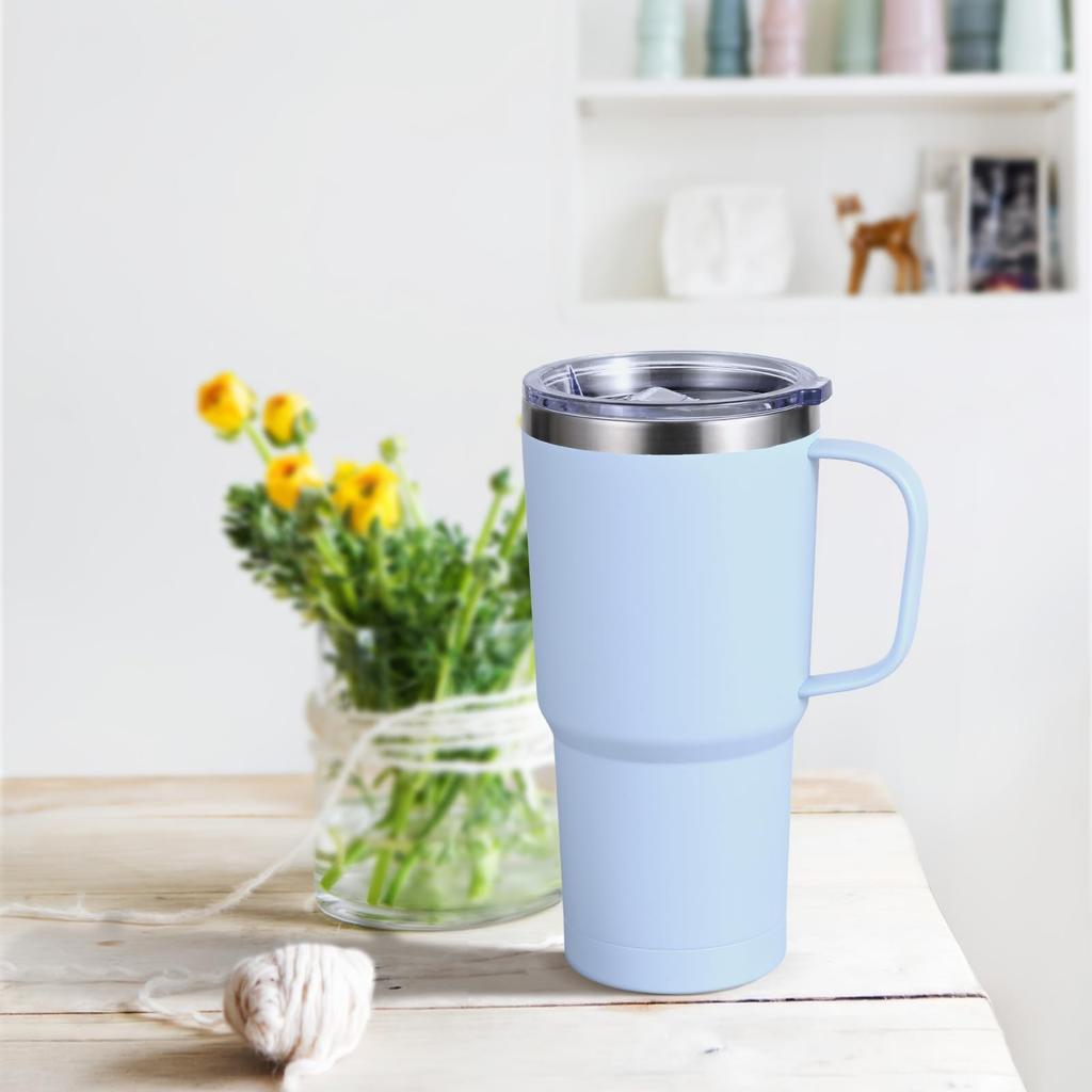 Livole Vacuum Insulated Stainless Steel Coffee Keeps Hot or 600ml Large with Travel Large Thermos with Perfect for and Carbonated Perfect for Outdoor