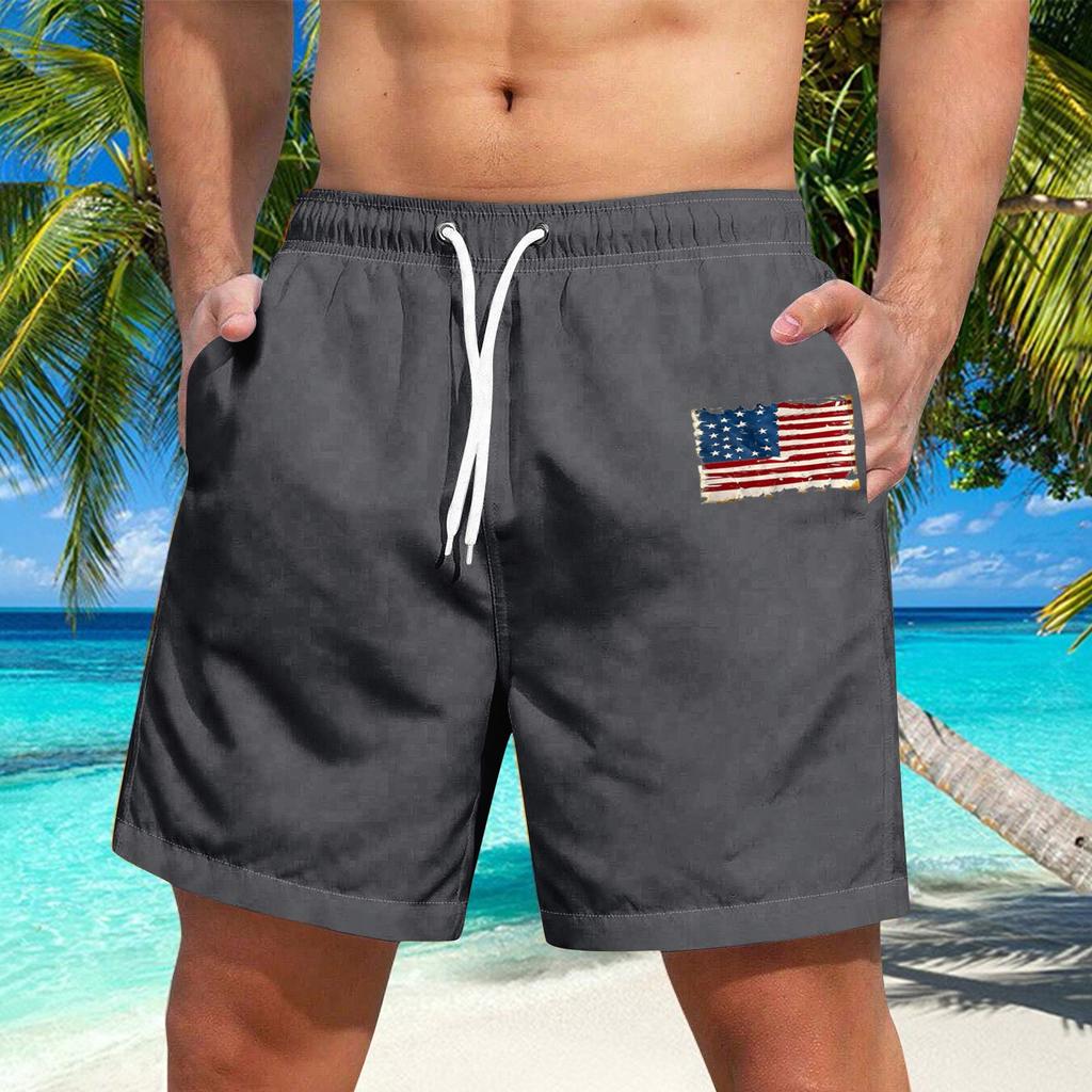 Men's Hawaiian Lace-up Shorts Casual Pants
