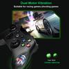 USB Wired Dual Motor Vibration Game Controller 2.4Ghz Wireless Rechargeable Gaming Console Desktop PC Gamepad ABS Joystick