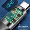 240W USB C To USB C Cable Fast Charging LED Display Braided Nylon for Phone 15 and More Electronics Power Supply