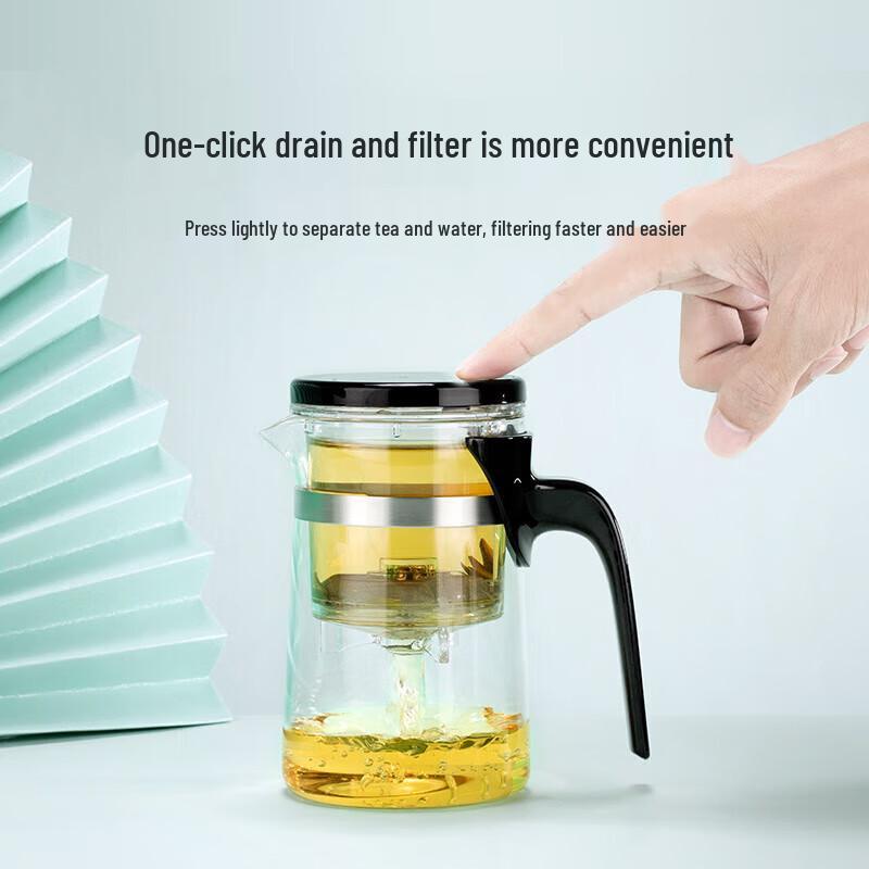 Shangming Glass Teapot with One-Touch Infuser