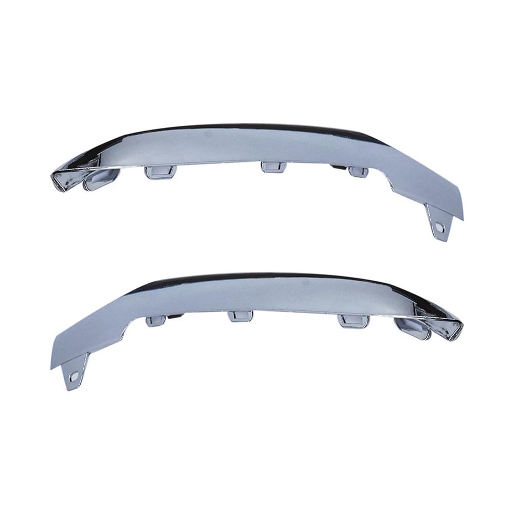 2x Front Bumper Chrome Trim Molding For Benz W212 E-Class 2128852874 2128852774
