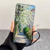 Landscape oil painting  Phone Case For Samsung S25,S24,S21,S22,S23,S30,Ultra,S20,Plus,Fe,Lite,Note,10,Black Cover