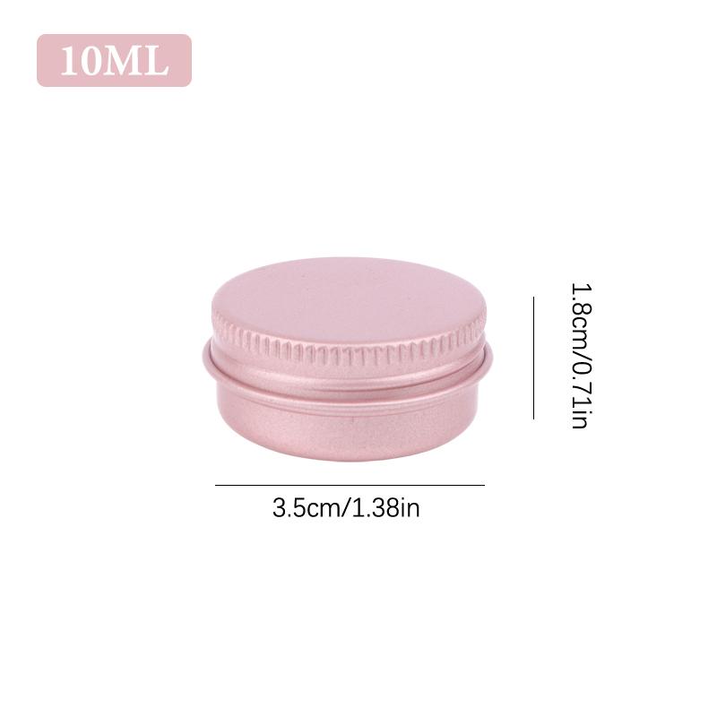 5-180ml Cream Jar Tin Cosmetic Lip Balm Containers Nail Derocation Crafts Pot Refillable Bottle Screw Thread Empty Candles Box