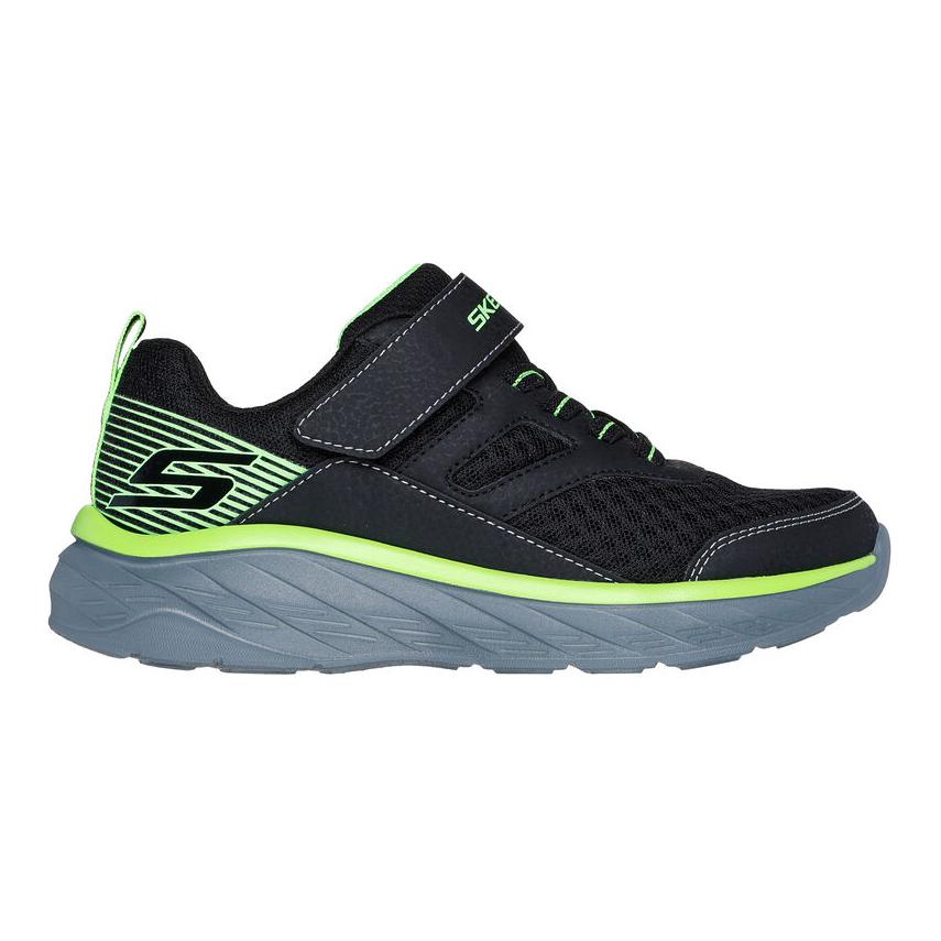 Skechers Kids Boundless Non-Slip Durable Low-Top Running Shoes Kids sneaker Black Green 403718L-BKLM
