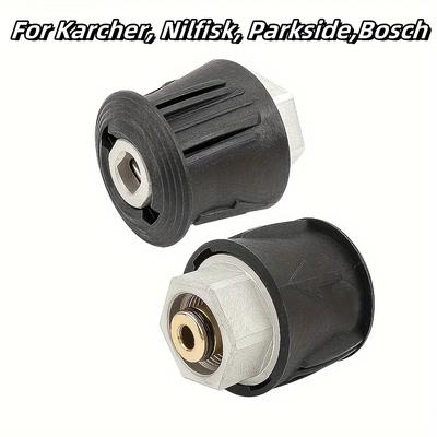 Metall M22-14mm Schnellkupplungsadapter für Hochdruckreiniger der K-Serie - Passend für Karcher, Nilfisk, Bosch, Parkside & Andere Marken