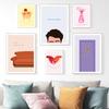 Nordic Cartoon Marco Friends Illustrations TV Show Accessories  Chicken Poster Wall Art Canvas Painting Pictures For Home Decor