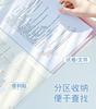 4pcs Light Colored Swinging Folder, Student Specific Test Paper Clip, Writing Pad, Transparent Test Paper Storage Bag