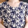 Summer Women's Elegant Dresses Plus Size Short Sleeve Casual Long Dress Vintage Clothes
