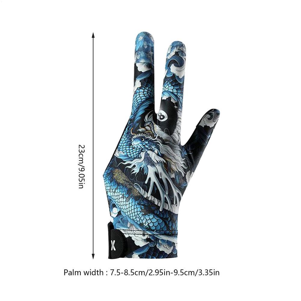 Three-finger Billiard Pool Gloves Left Hand Pool Gloves 3 Finger Pool Mittens Left Hand Snookerr Cue Sport Glove Pool Cue Glove