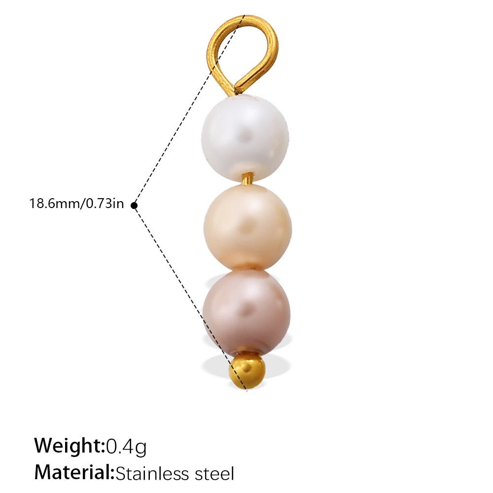 Fashion Daily Versatile Ocean Theme Diy Small Fish Pearl Pendant Does Not Fade Jewelry Accessories