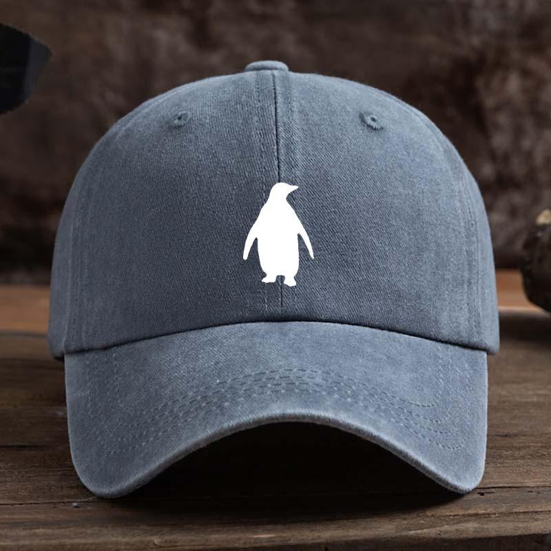 Funny Little Penguin Print Baseball Hat Fashionable and Versatile Peaked Cap Men's Outdoor Hat