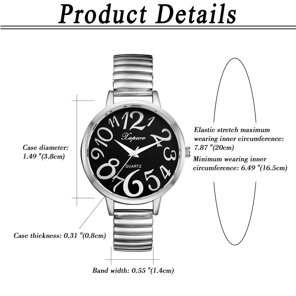 Waterproof One Size Fits Analog Cute and Stylish Alloy Perfect for Commuting or School Perfect Gift for White and Christmas Women's Watch, Most,