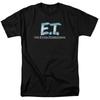 E.T. The Extra Terrestrial Logo T Shirt Mens Licensed Classic 80s Movie Black