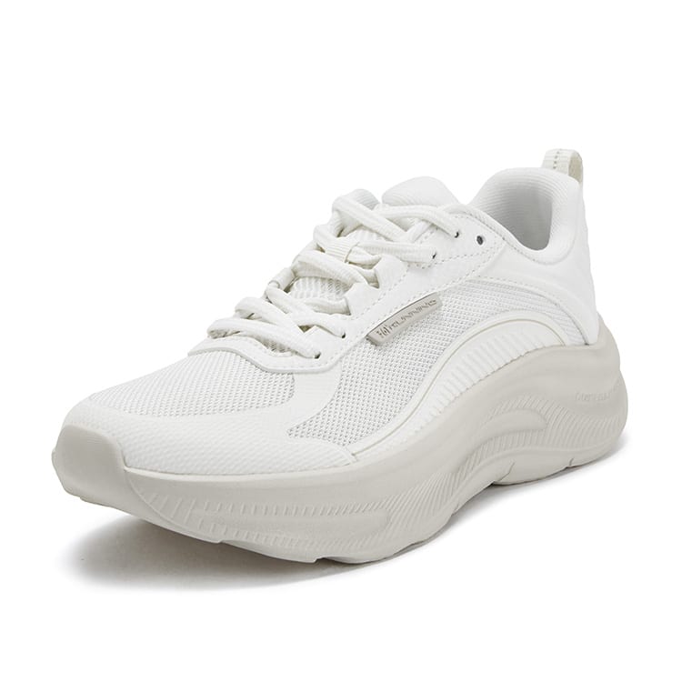 361 Star Leap Low Top Casual Running Shoes Women's Oat Milk 682532239-1