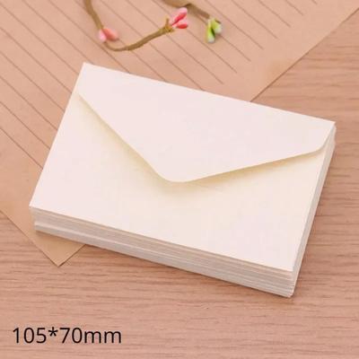 10/20/30/40/100 pcs Clássico Branco Preto Kraft Em Branco Mini Envelopes de Papel Janela Convite de Casamento Envelope Presente Envelope
