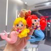 Soft Rubber Mermaid Keychain Doll - Cute Car or Bag Ornament, Small Gift