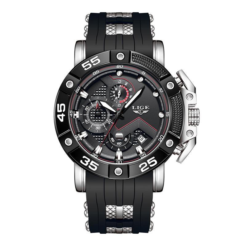LIGE Fashion Mens Watches Sports Watch Waterproof Luminous Quartz Watch Men's sports Watch man watch luxury reloj hombre