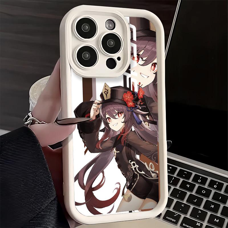 Telefoonhoesje voor iPhone 17 Air 16E 15 16 Pro Max Genshin Impact Ontwerp Cover 14 Plus 13 12 Mini Zachte Siliconen Schelp Fundas